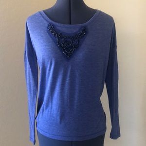 Aerie tee with decorative beading